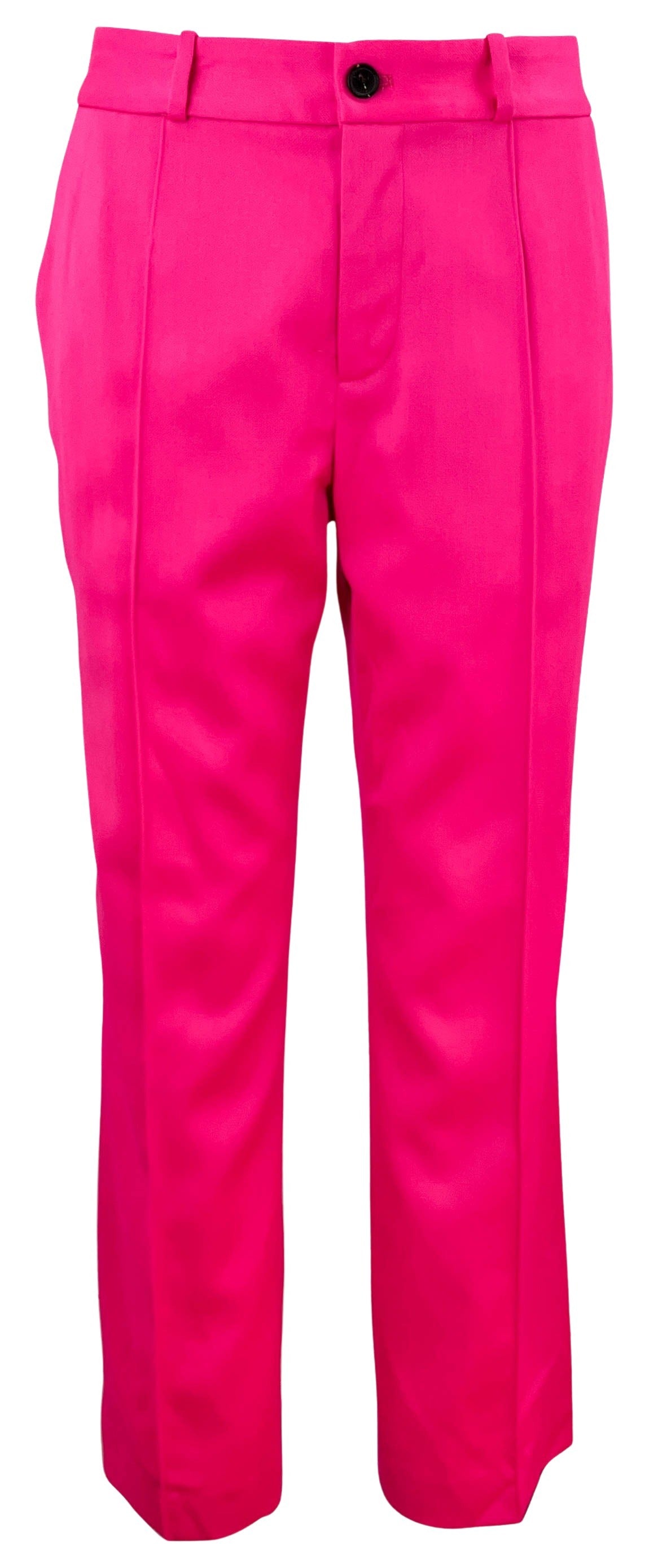 Brandon Maxwell Cropped Wool Trouser in Bright Pink - Discounts on Brandon Maxwell at UAL