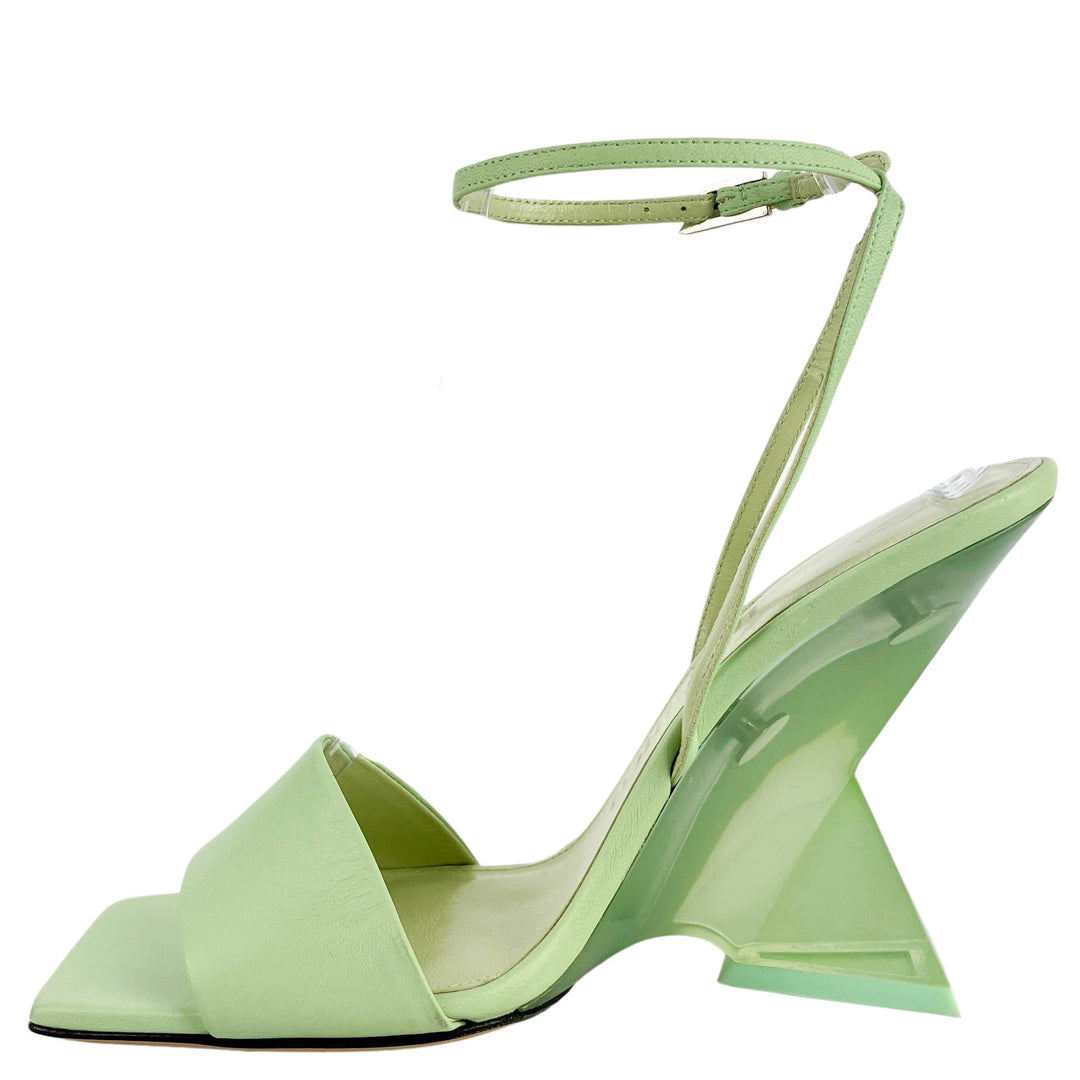 The Attico Cheope Sandals in Aquamarine