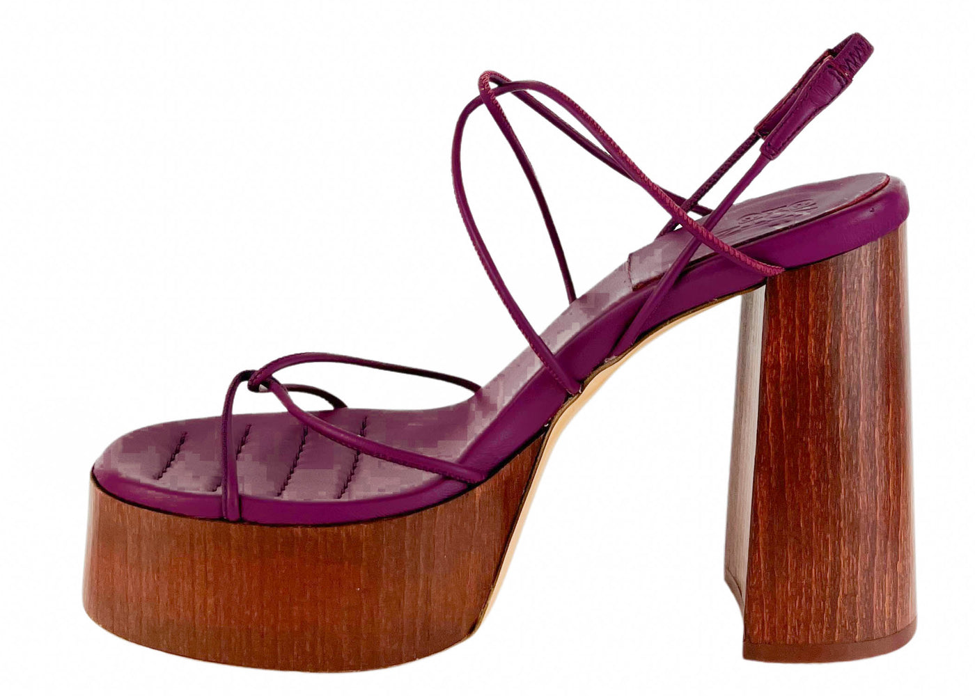GIA/RHW Rosie Platform Sandals in Purple - Discounts on Gia Borghini at UAL
