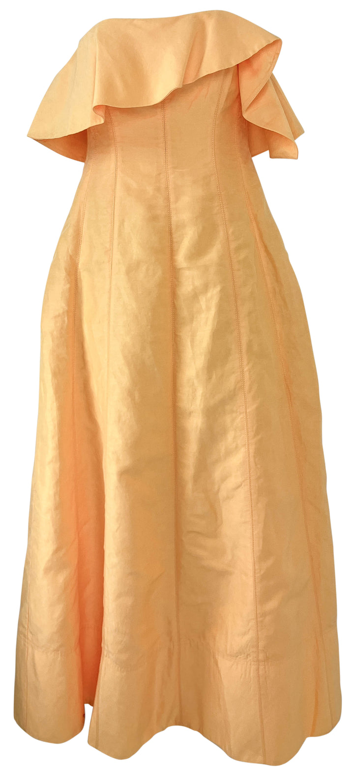 Aje. Shallows Strapless Dress in Marigold Yellow - Discounts on Aje. at UAL