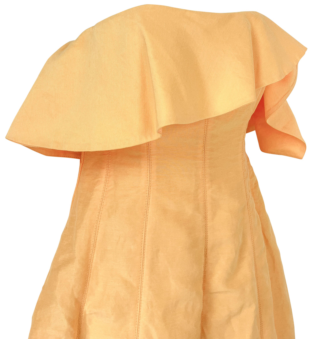 Aje. Shallows Strapless Dress in Marigold Yellow - Discounts on Aje. at UAL