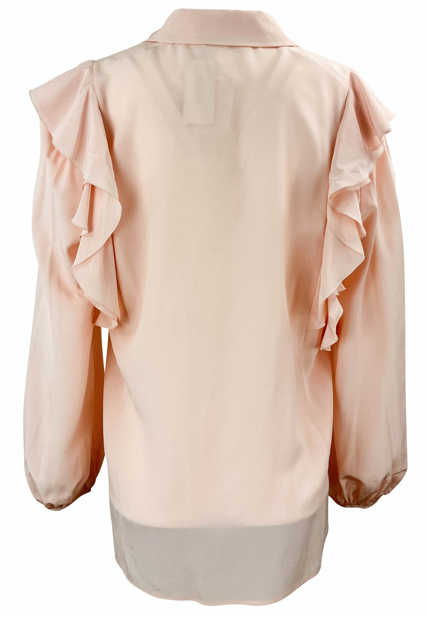 Chloé Ruffle Blouse in Pansy Pink - Discounts on Chloé at UAL