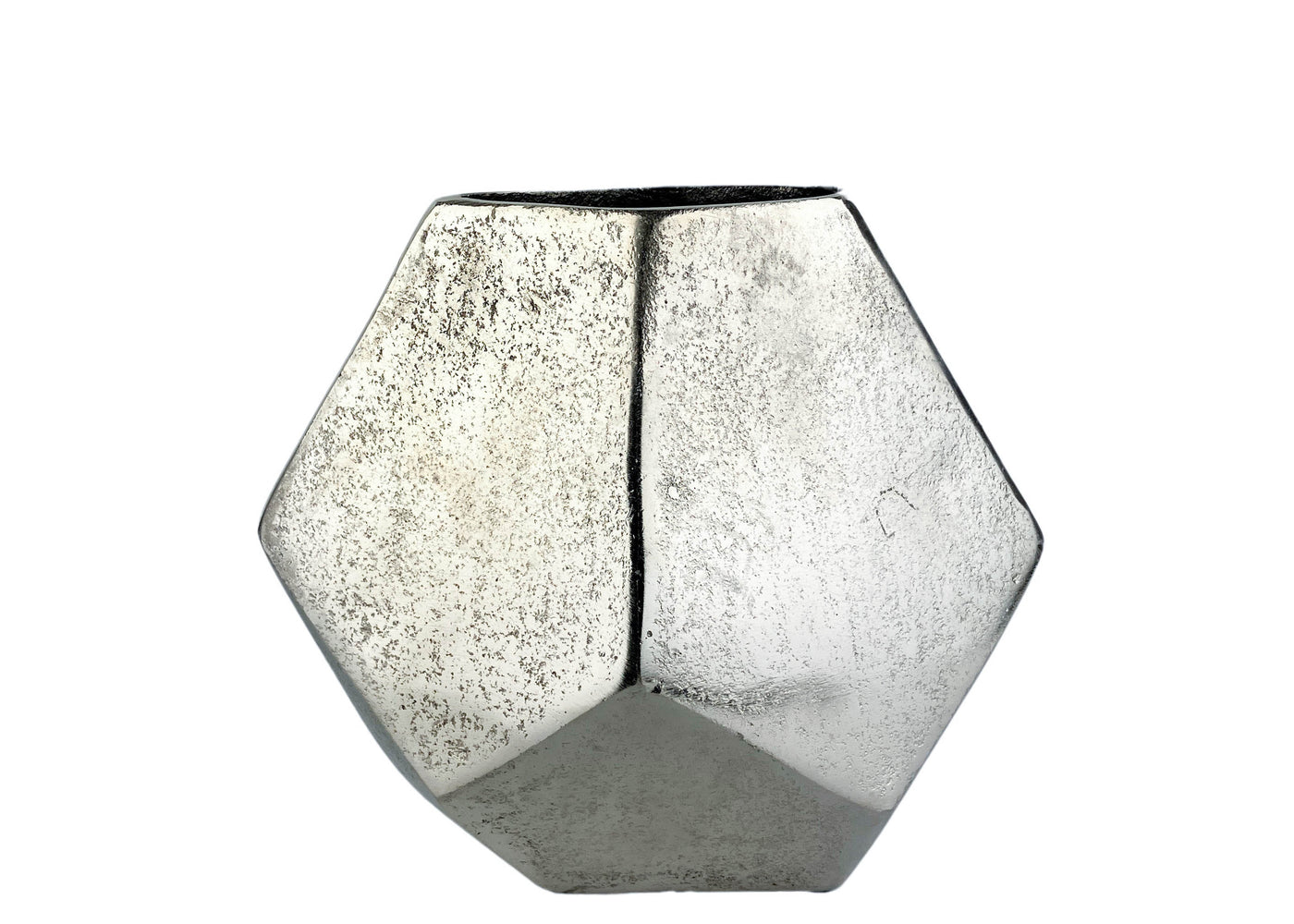 Tozai Home Set of 3 Diamond Shaped Vases in Silver - Discounts on Tozai Home at UAL