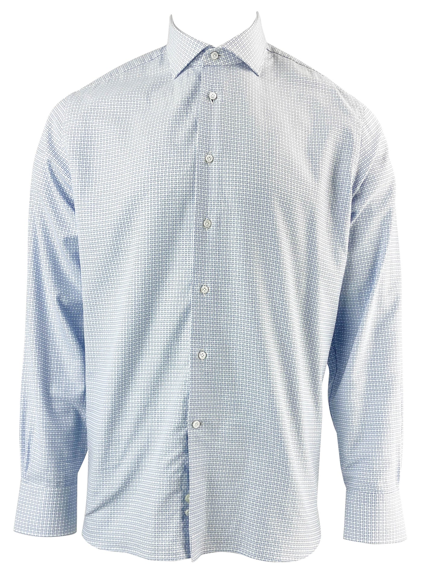 Alessandro Gherardi Button Down in Blue and White - Discounts on Alessandro Gherardi at UAL