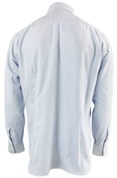 Alessandro Gherardi Button Down in Blue and White - Discounts on Alessandro Gherardi at UAL