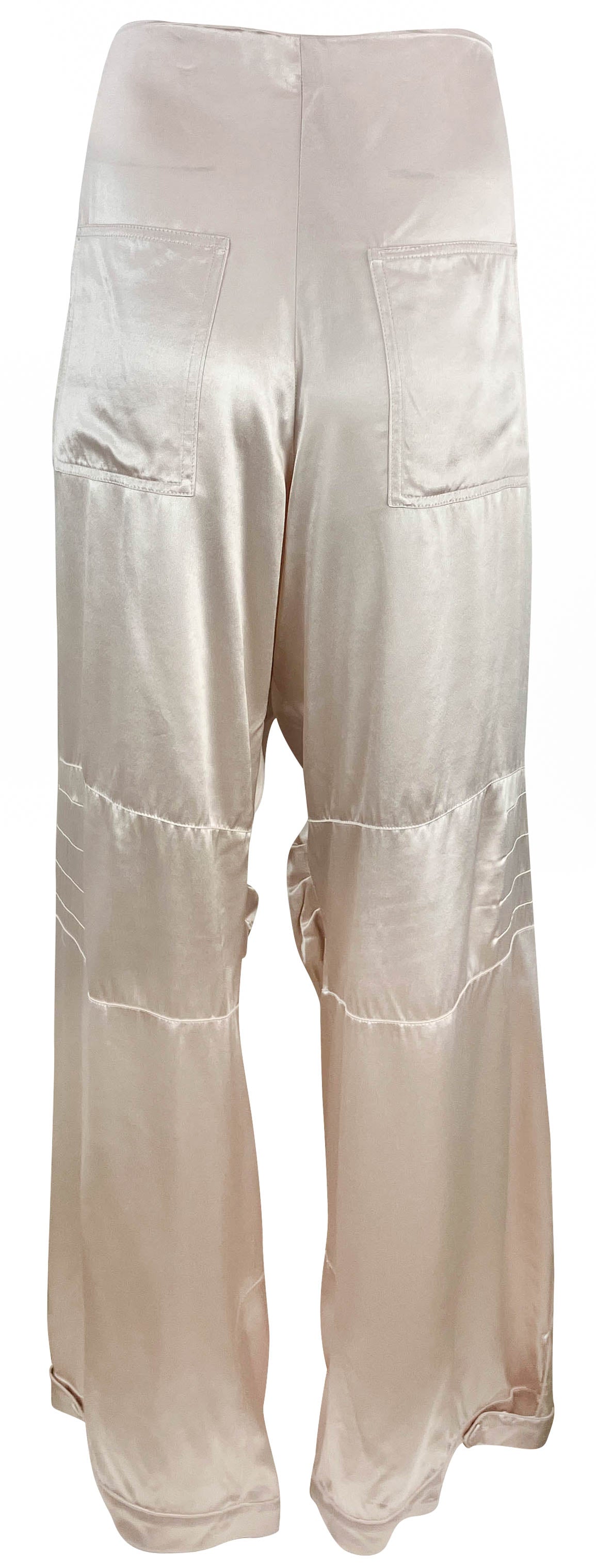 Fendi Shiny Cargo Pants in Blush - Discounts on Fendi at UAL