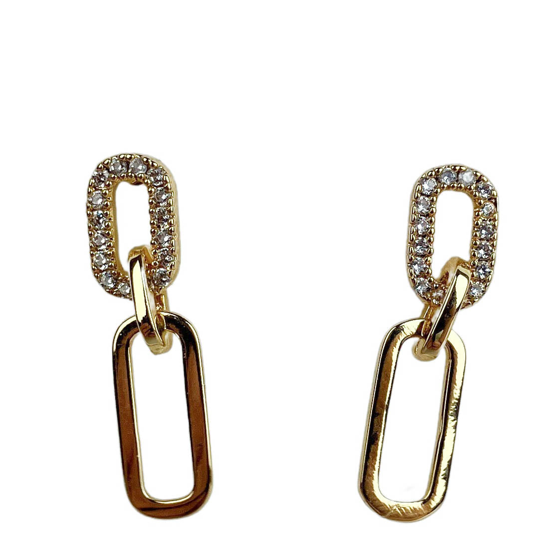 Shashi Justice Pave Earrings in Gold - Discounts on Shashi at UAL