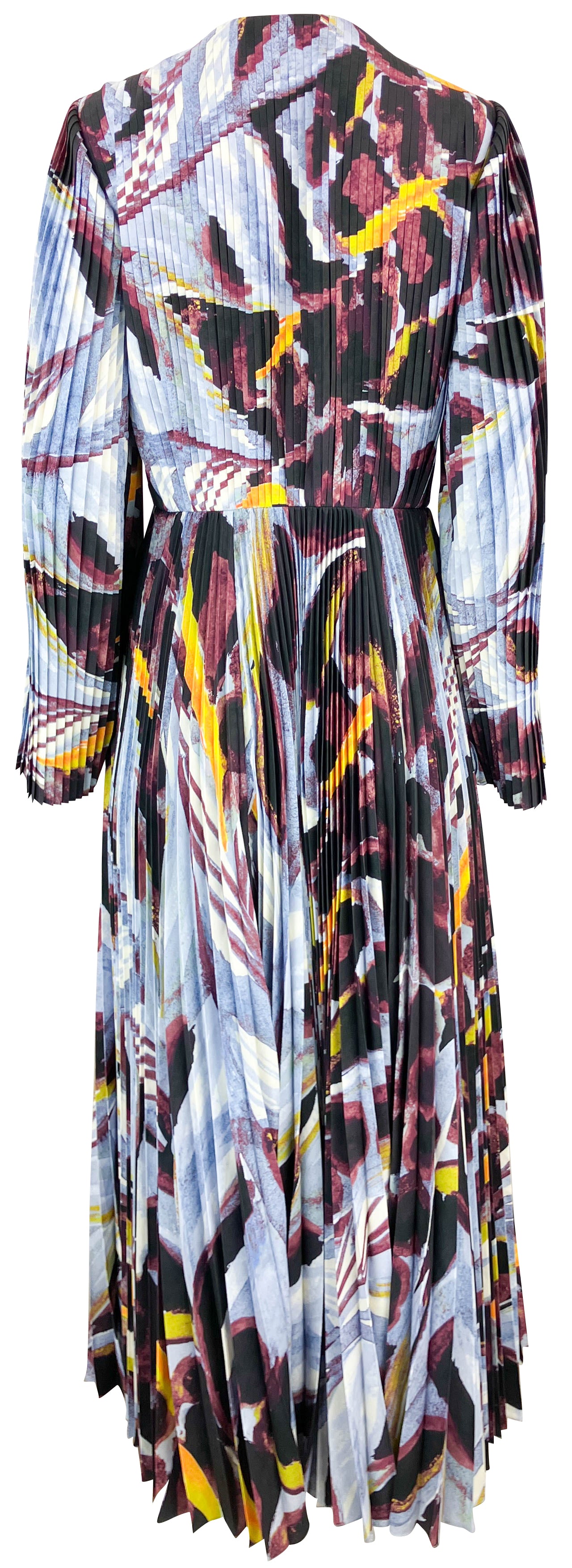 Altuzarra Antiparos Pleated Dress in Amsonia - Discounts on Altuzarra at UAL