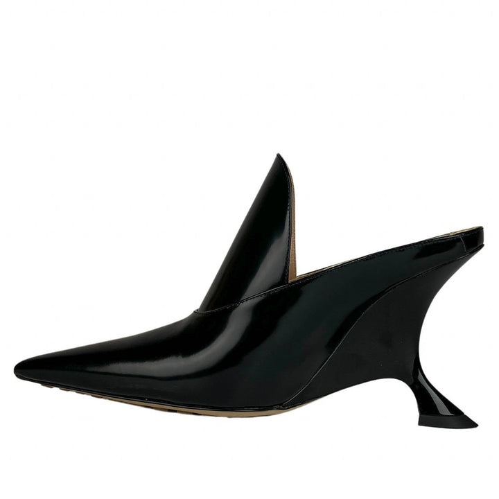 Bottega Veneta Rocket Mules in Black - Discounts on Bottega Veneta at UAL