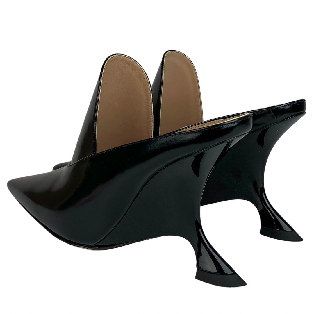 Bottega Veneta Rocket Mules in Black - Discounts on Bottega Veneta at UAL