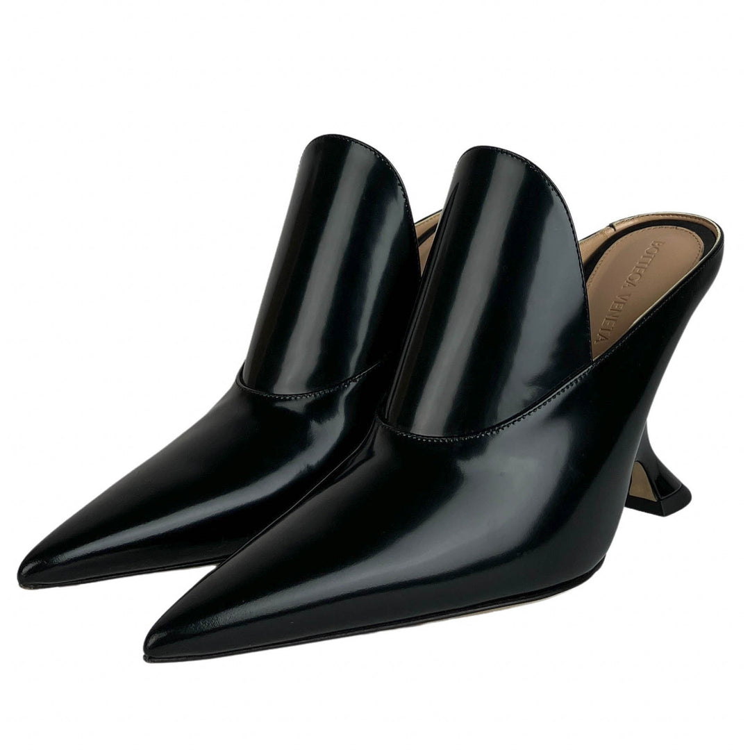 Bottega Veneta Rocket Mules in Black - Discounts on Bottega Veneta at UAL