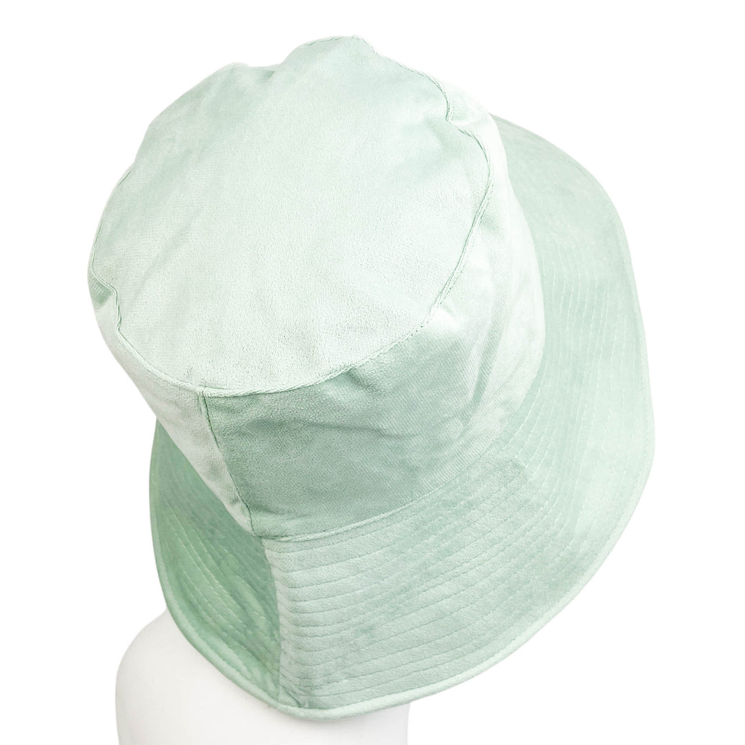 Freya Crushed Velvet Bucket Hat in Mint - Discounts on Freya at UAL