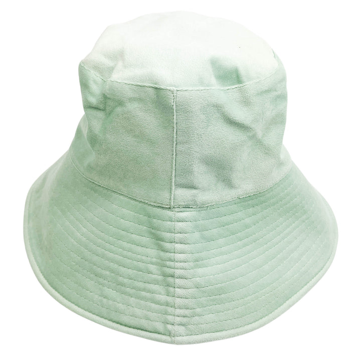 Freya Crushed Velvet Bucket Hat in Mint - Discounts on Freya at UAL