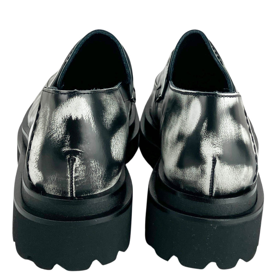 Y's Leather Loafer in Distressed Black - Discounts on Y's at UAL