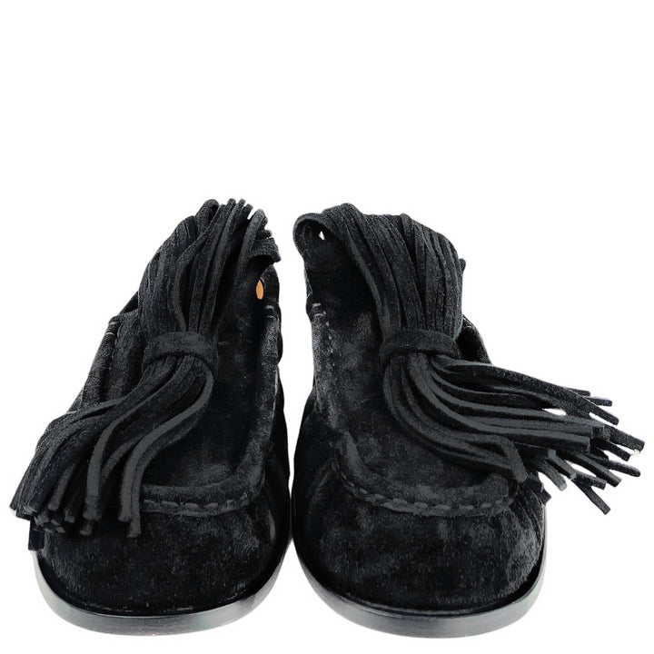 Dries Van Noten Suede Loafer in Black - Discounts on Dries Van Noten at UAL