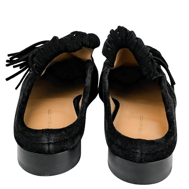Dries Van Noten Suede Loafer in Black - Discounts on Dries Van Noten at UAL