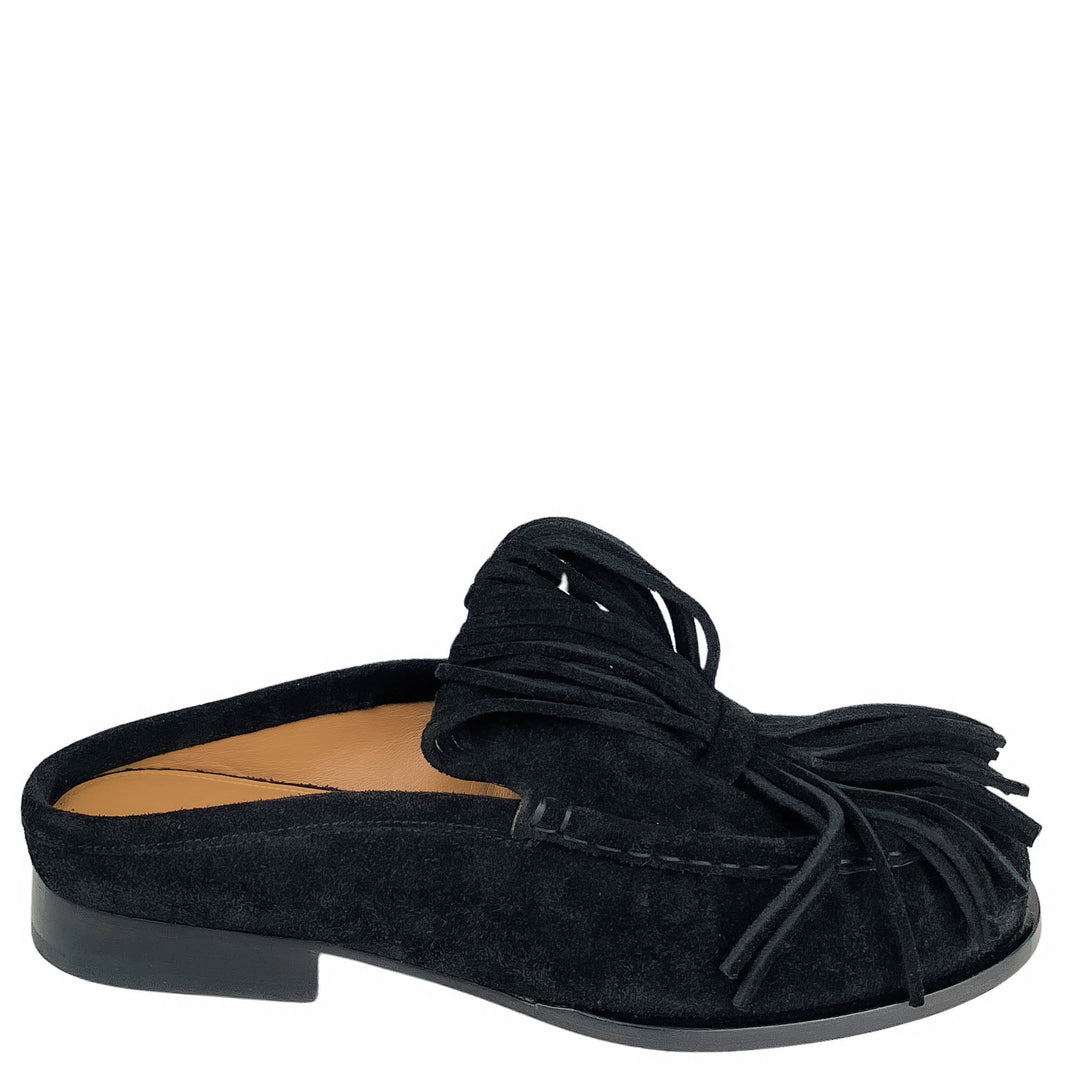 Dries Van Noten Suede Loafer in Black - Discounts on Dries Van Noten at UAL