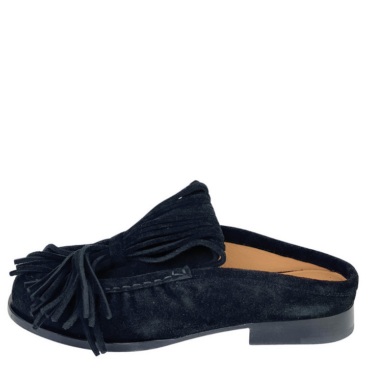 Dries Van Noten Suede Loafer in Black - Discounts on Dries Van Noten at UAL