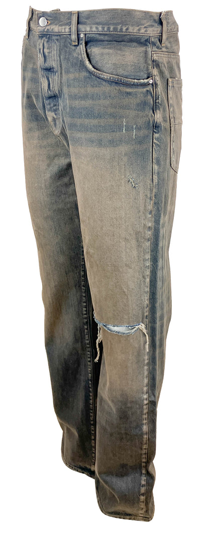 Amiri MA Bar Pocket Denim in Dark Indigo - Discounts on Amiri at UAL