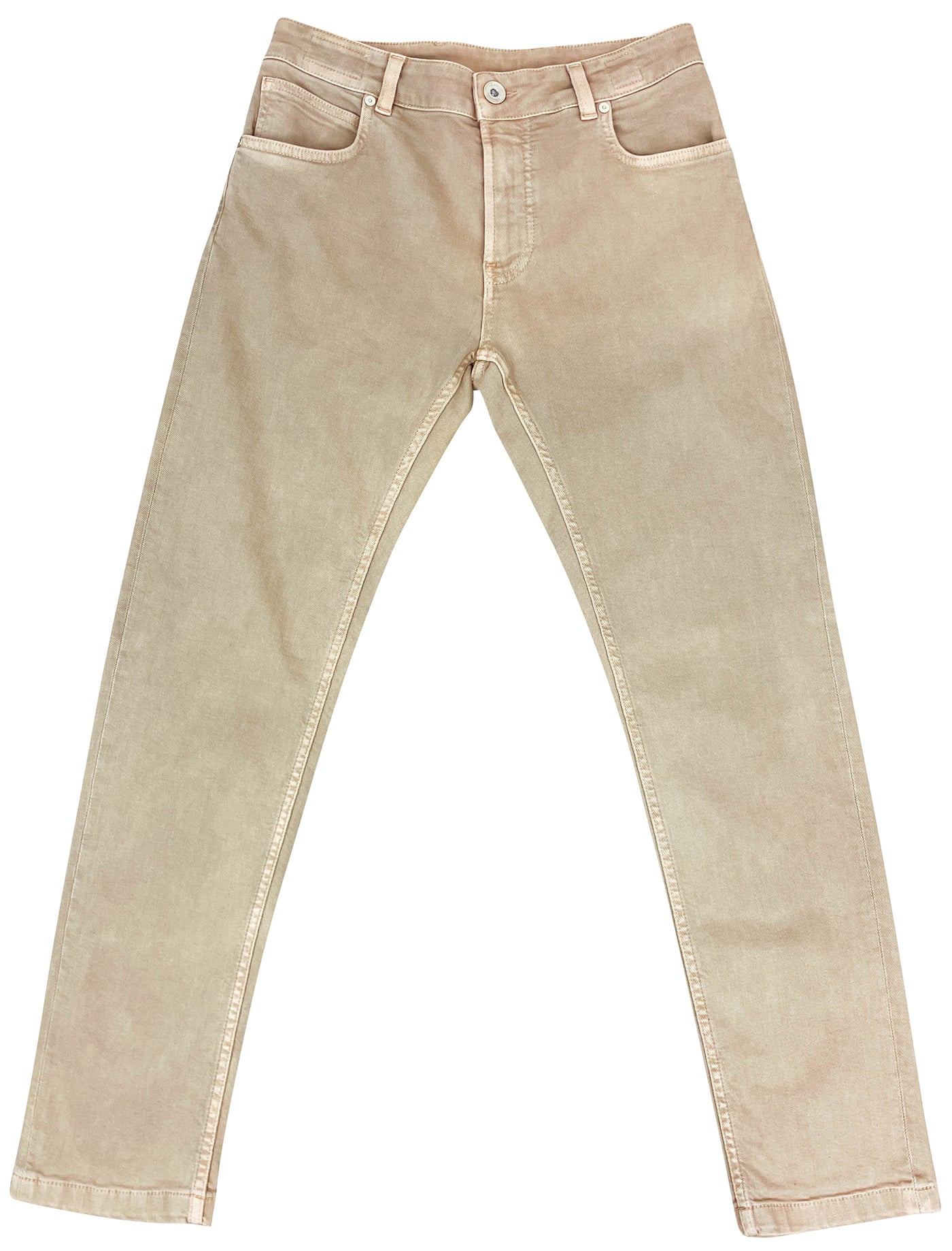 Eleventy Slim Fit Denim in Beige - Discounts on Eleventy at UAL