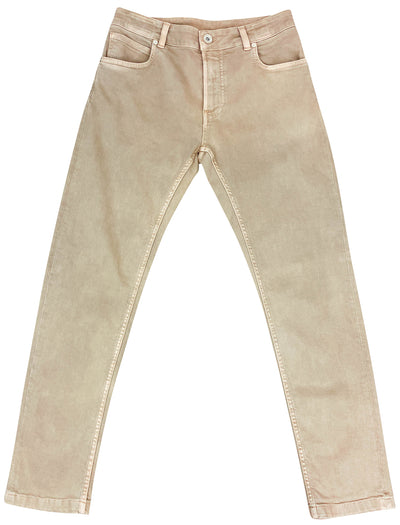 Eleventy Slim Fit Denim in Beige - Discounts on Eleventy at UAL