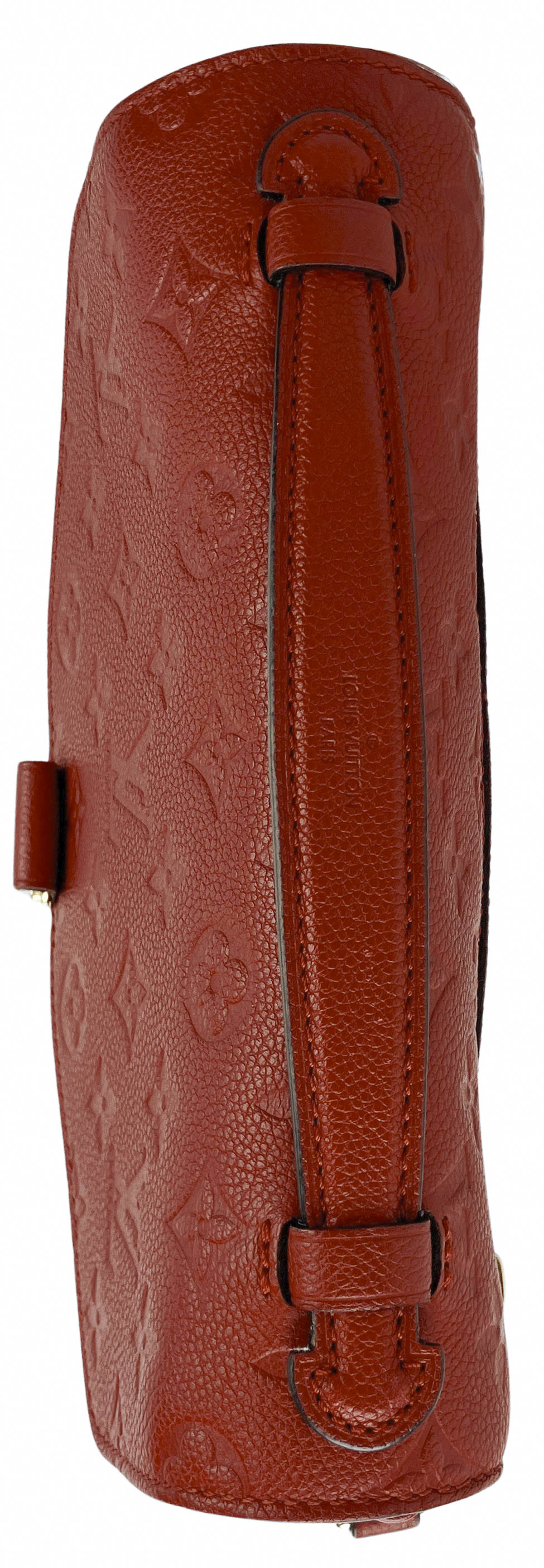 Louis Vuitton Pochette Métis Monogram Empreinte Leather Bag in Red