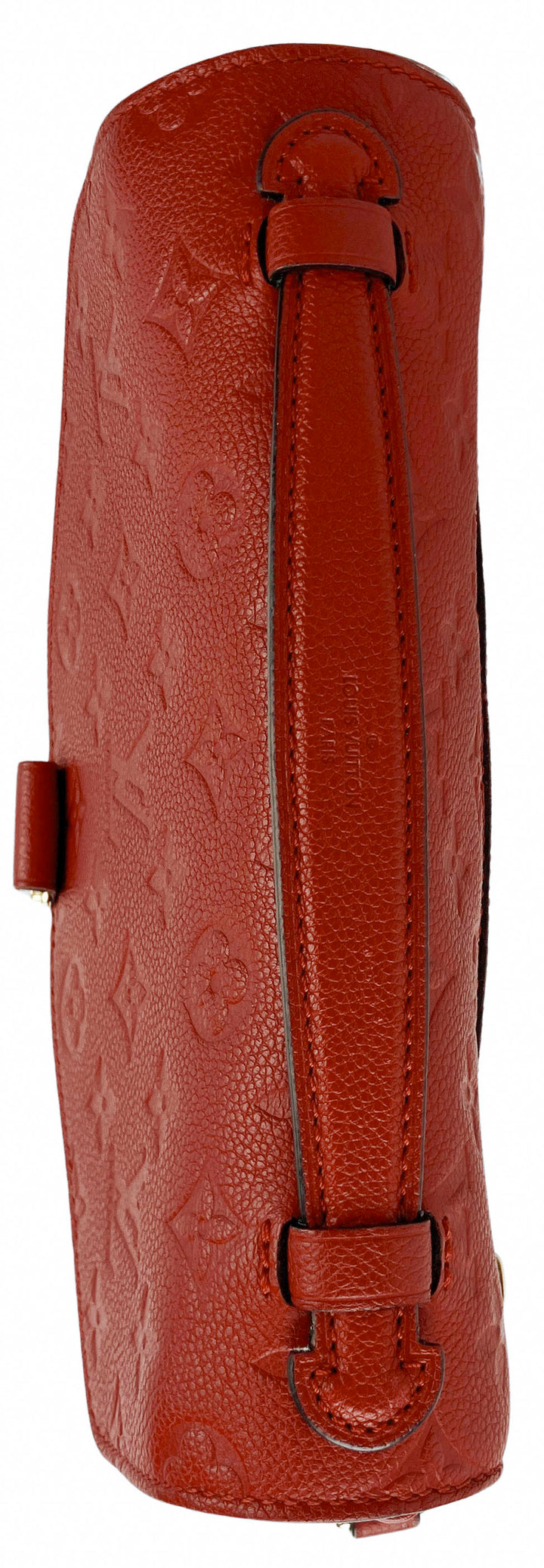 Louis Vuitton Pochette Métis Monogram Empreinte Leather Bag in Red
