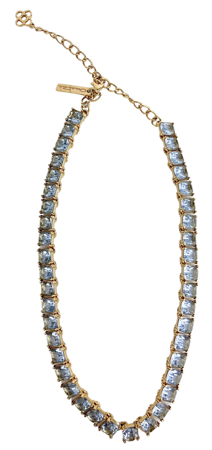 Oscar de la Renta Baguette Necklace in Blue - Discounts on Oscar de la Renta at UAL