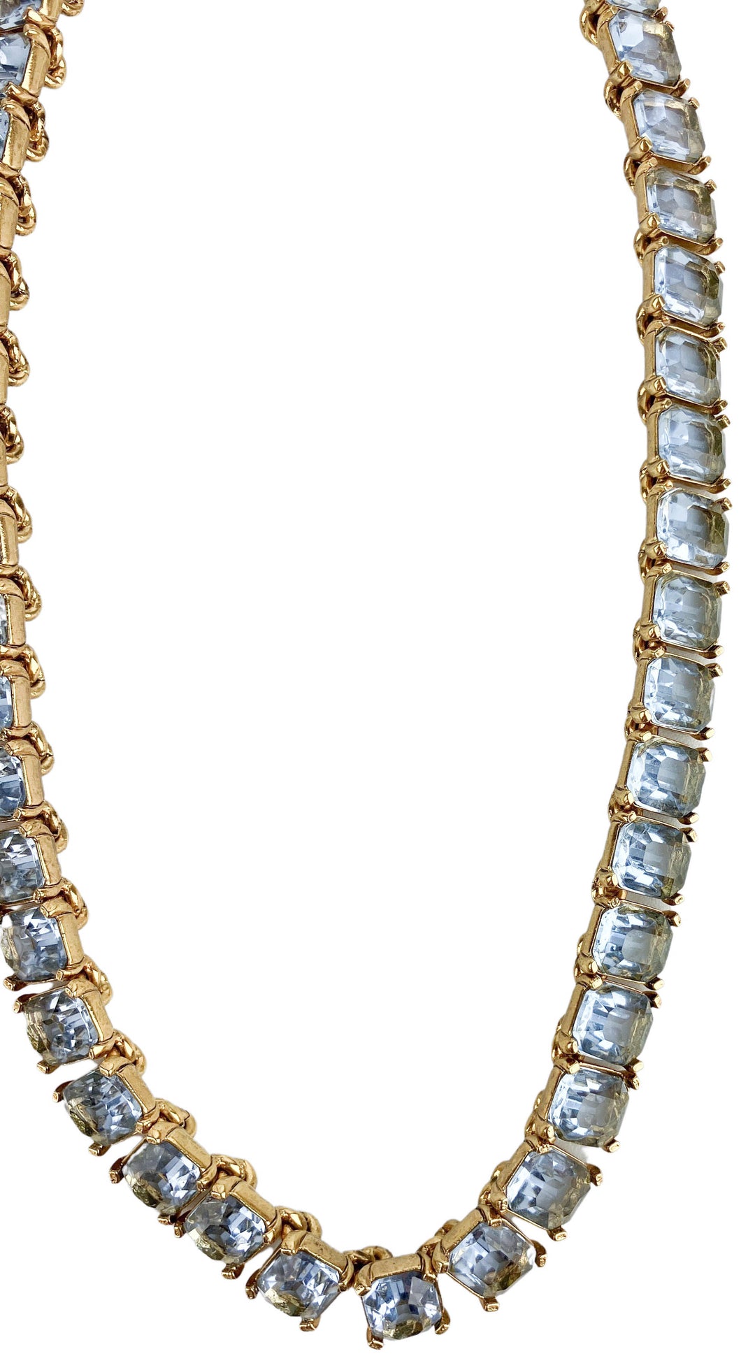 Oscar de la Renta Baguette Necklace in Blue - Discounts on Oscar de la Renta at UAL