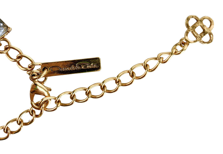 Oscar de la Renta Baguette Necklace in Blue - Discounts on Oscar de la Renta at UAL