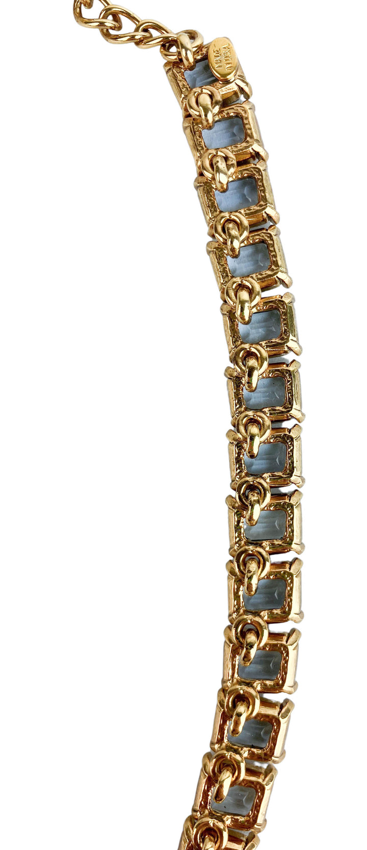 Oscar de la Renta Baguette Necklace in Blue - Discounts on Oscar de la Renta at UAL