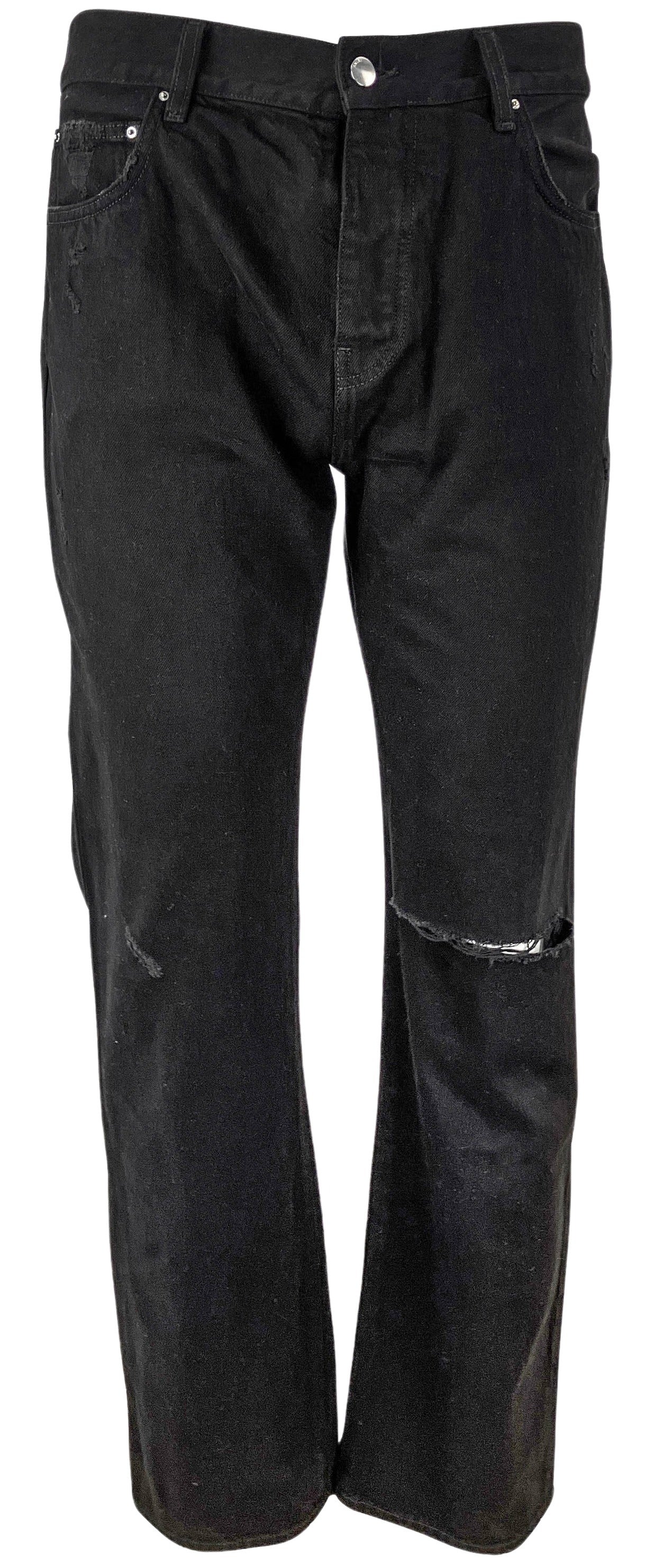 Amiri MA Bar Pocket Straight Jeans in Black - Discounts on Amiri at UAL