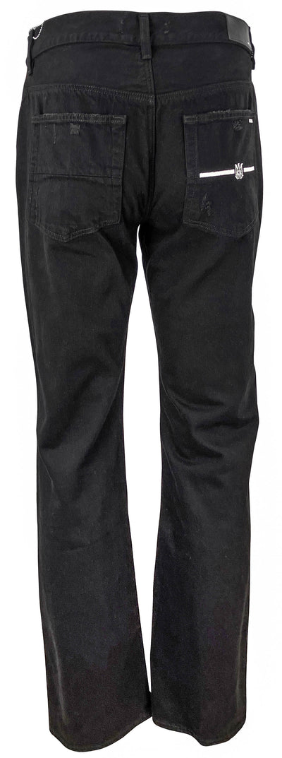 Amiri MA Bar Pocket Straight Jeans in Black - Discounts on Amiri at UAL