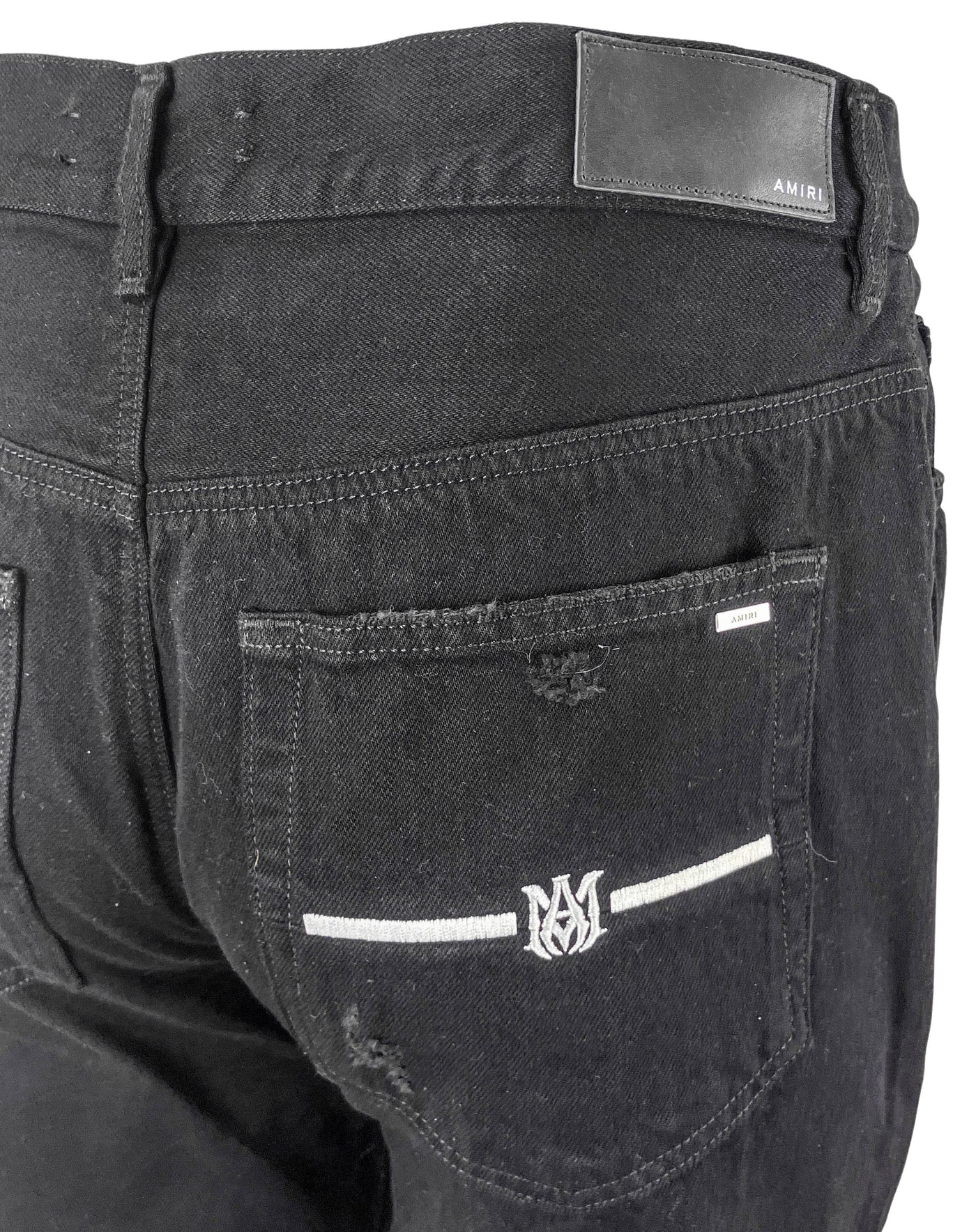 Amiri MA Bar Pocket Straight Jeans in Black - Discounts on Amiri at UAL