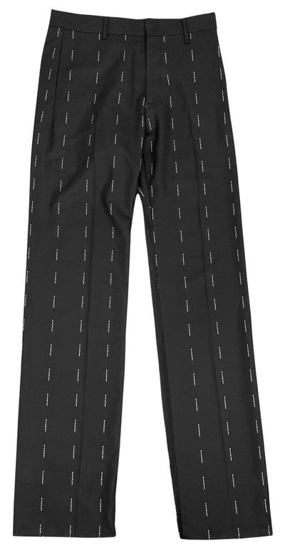 Givenchy Logo Straight Leg Trousers in Black - Discounts on Givenchy at UAL