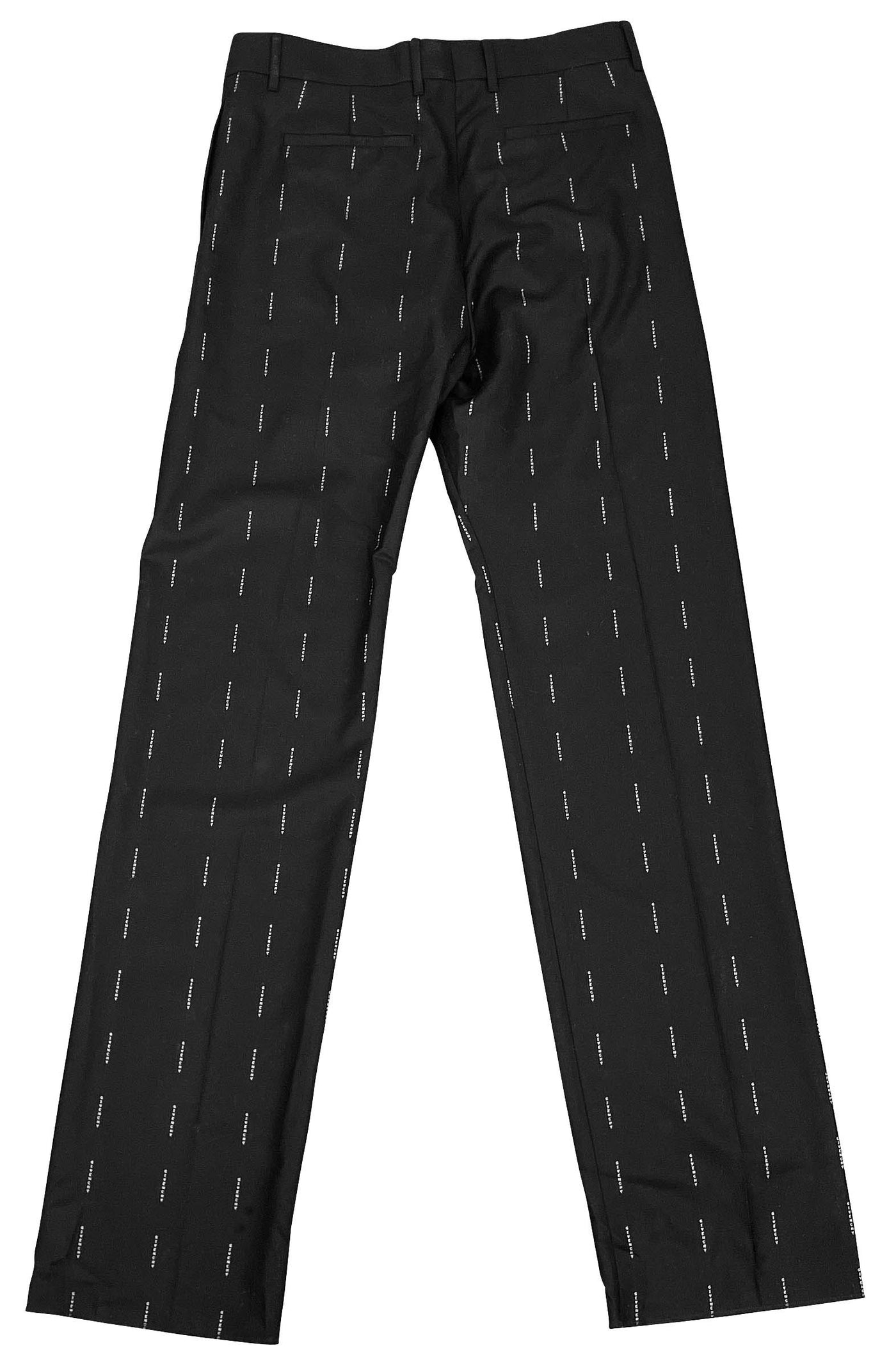 Givenchy Logo Straight Leg Trousers in Black - Discounts on Givenchy at UAL