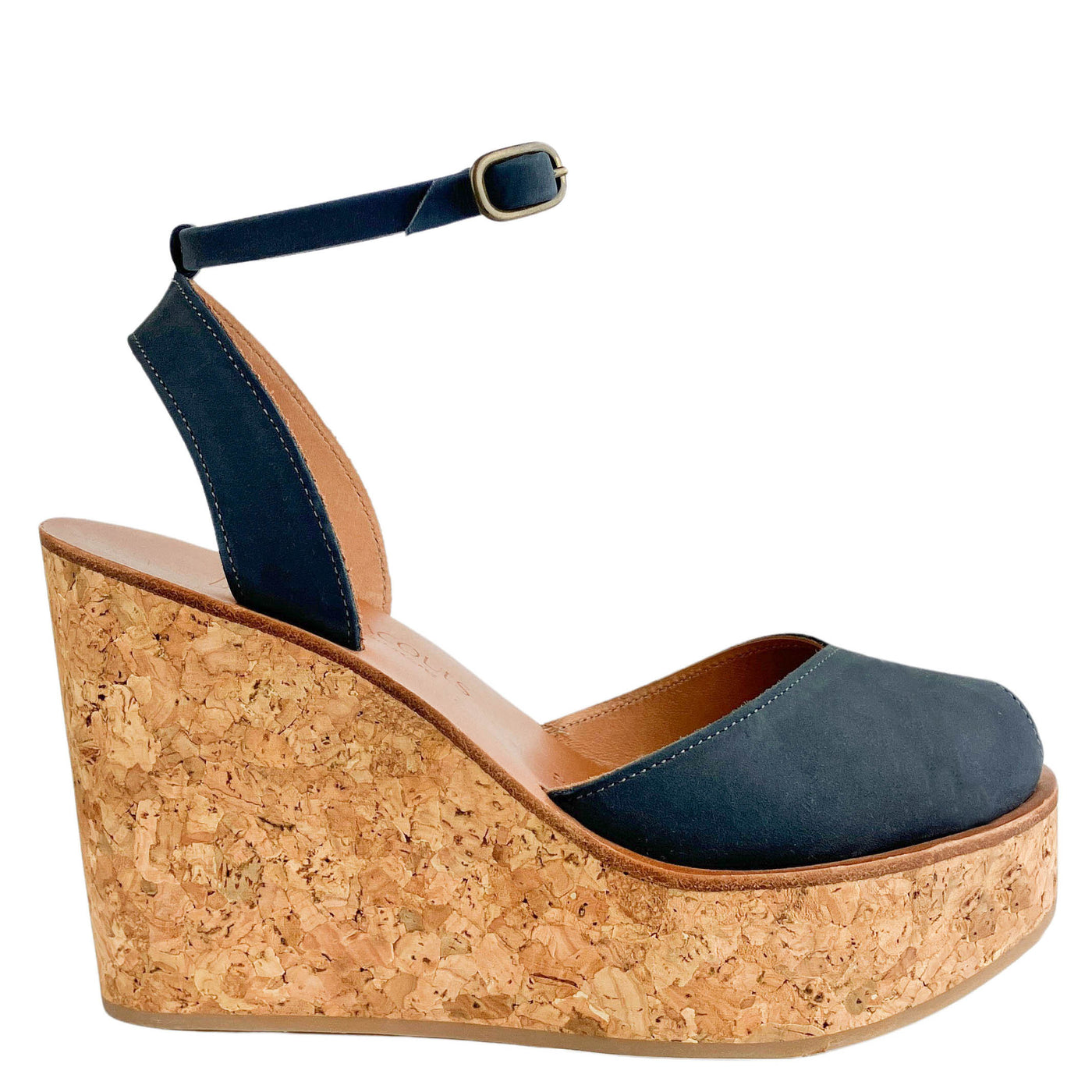 K.Jacques Aveline Wedges in Blue - Discounts on K.Jacques at UAL