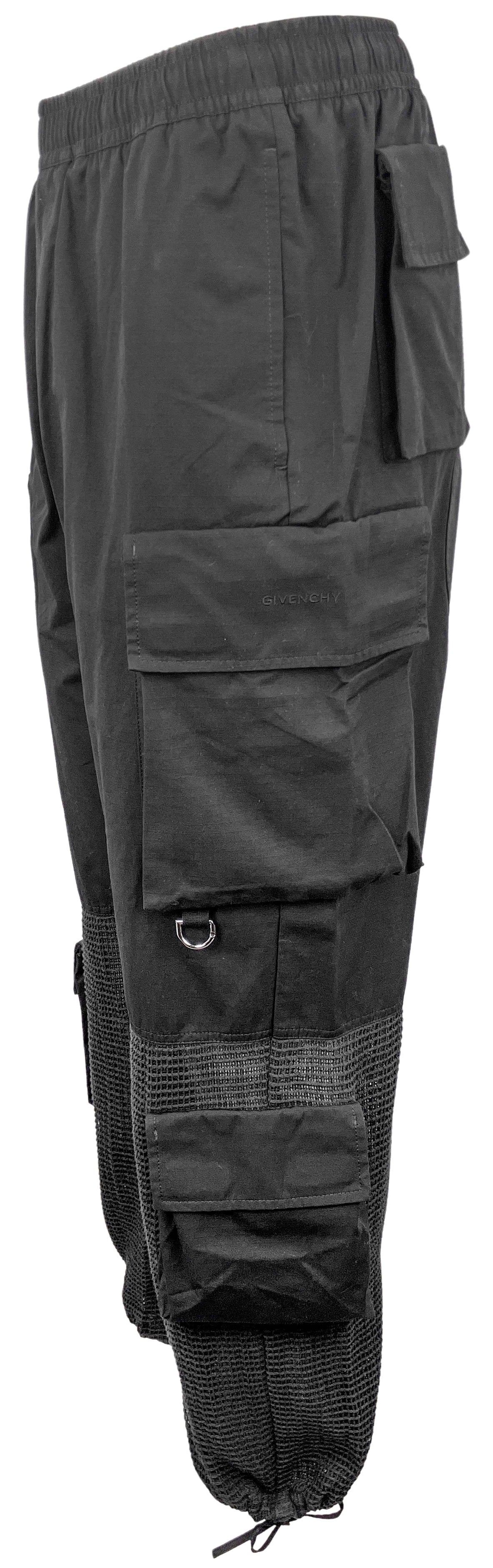 Givenchy Mesh Panel Cargo Pants - Discounts on Givenchy at UAL