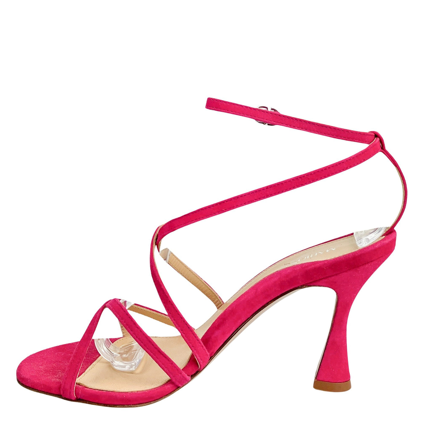 Marion Parke Lottie Suede Sandals in Magenta - Discounts on Marion Parke at UAL