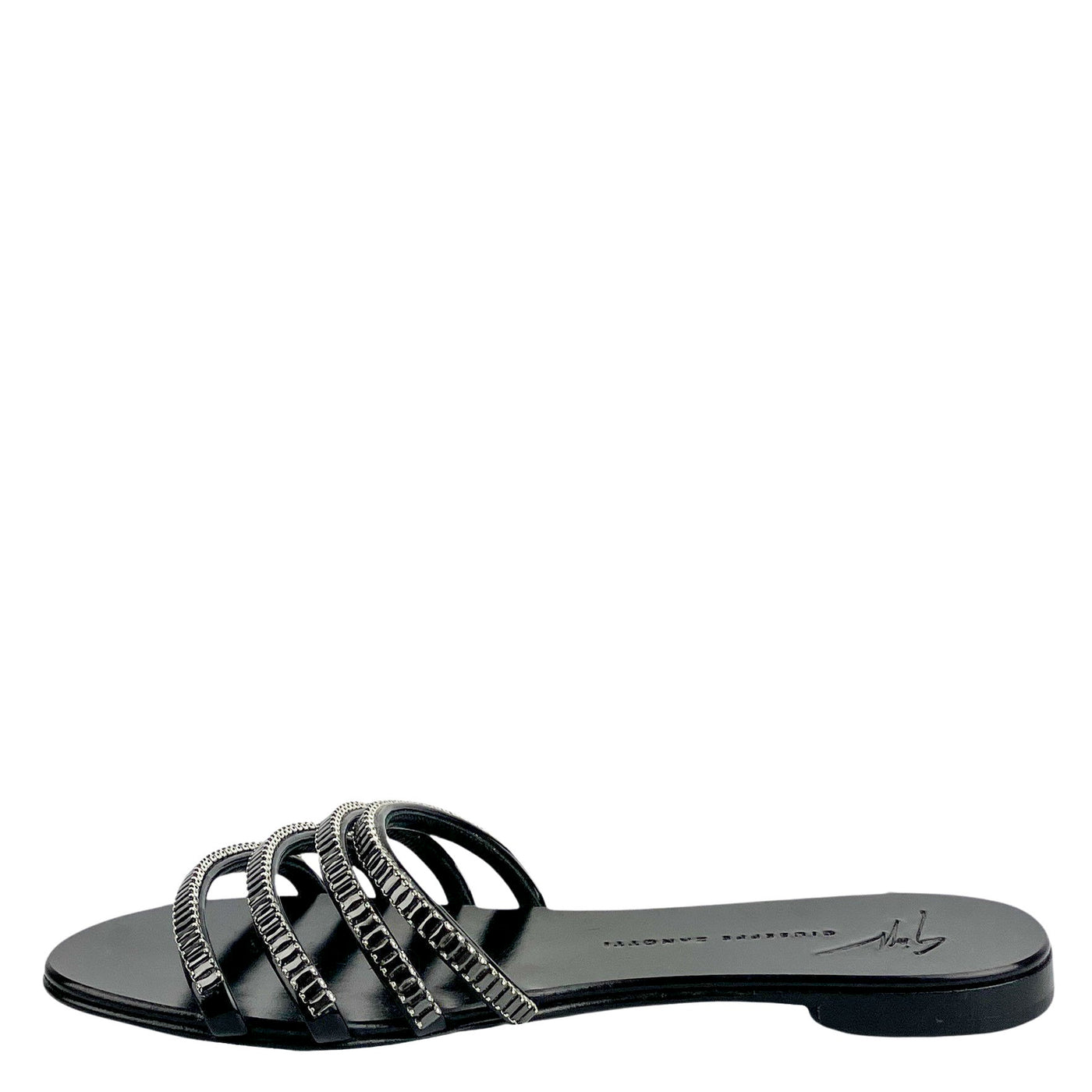 Giuseppe Zanotti Roll 10 Crystal Trim Sandals - Discounts on Giuseppe Zanotti at UAL