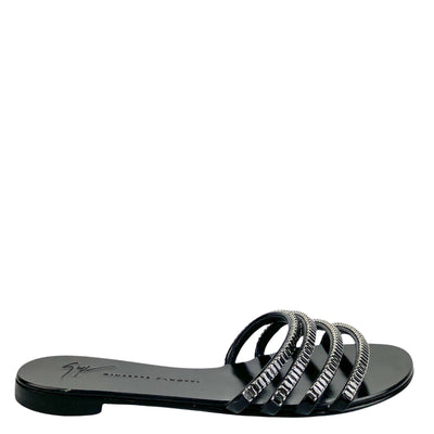 Giuseppe Zanotti Roll 10 Crystal Trim Sandals - Discounts on Giuseppe Zanotti at UAL