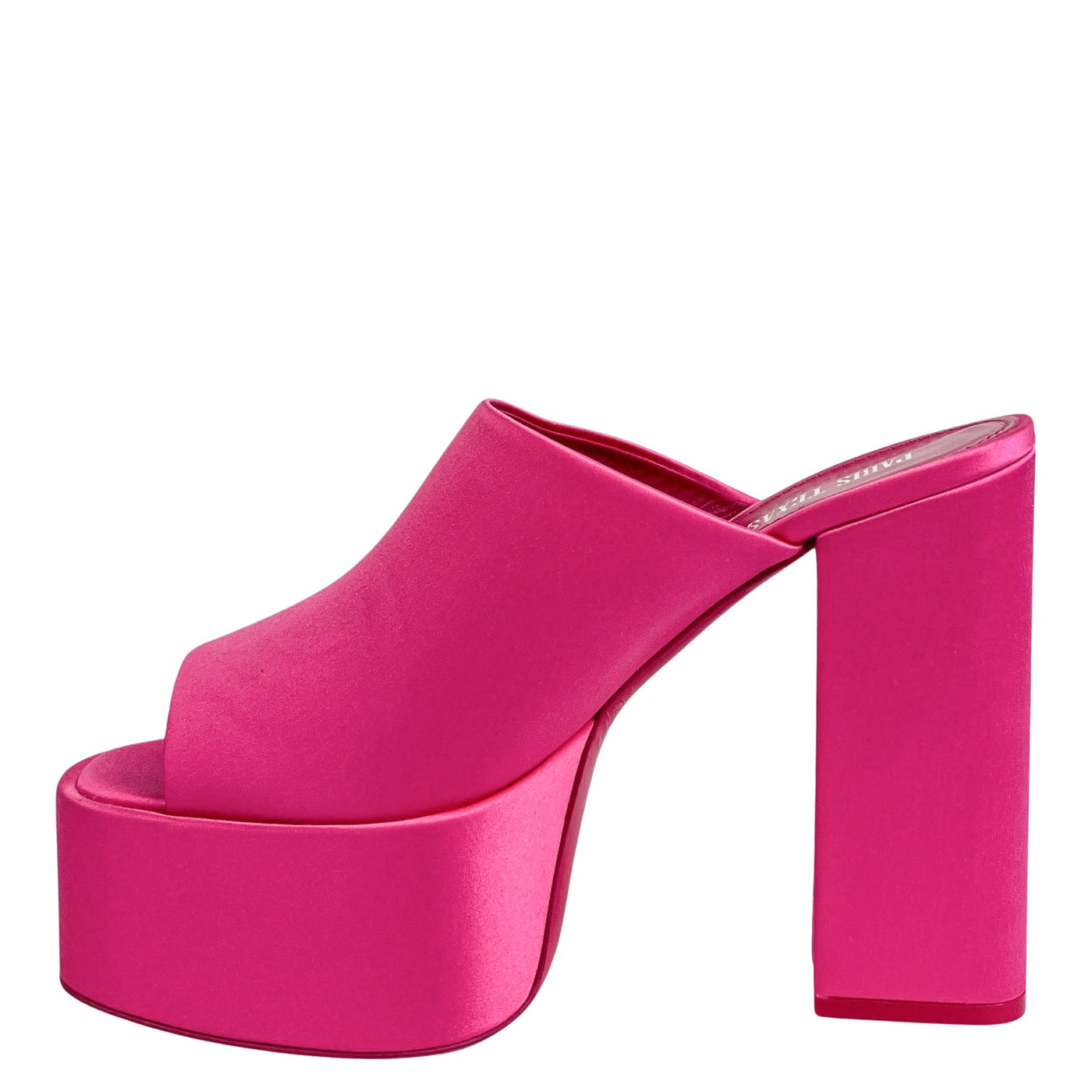 Paris Texas Sasha Satin Platform Sandals in Pink - Discounts on Paris Texas at UAL