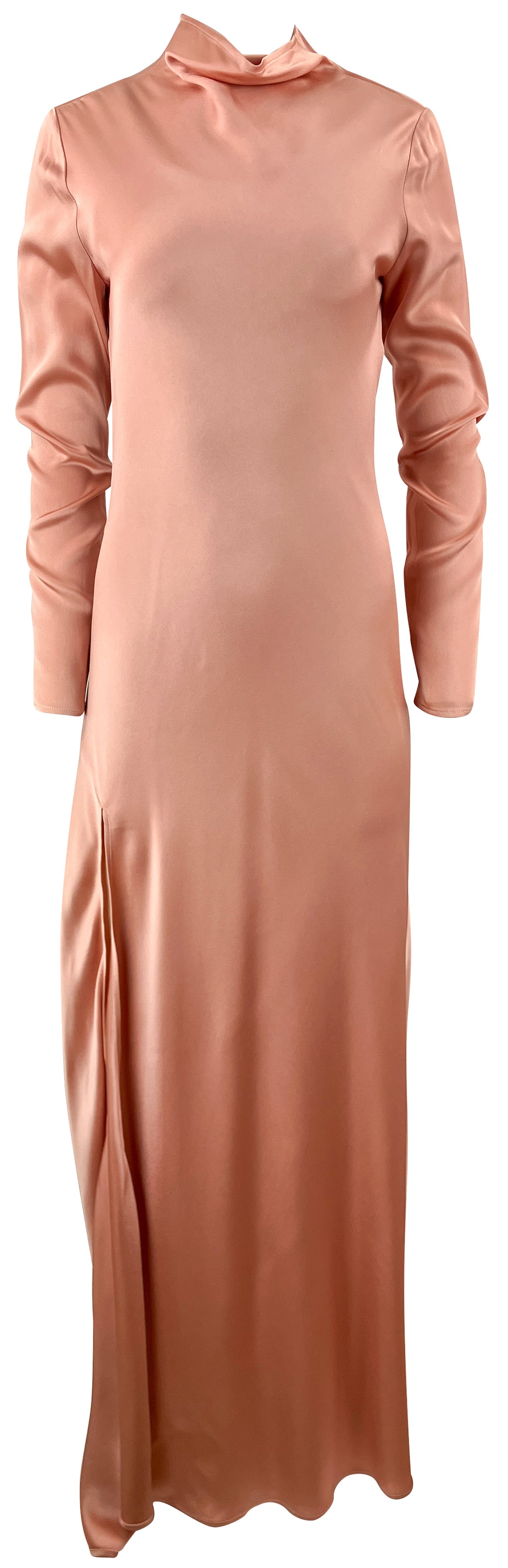 LAPOINTE Satin Cowl Neck Maxi Dress in Pink - Discounts on LAPOINTE at UAL