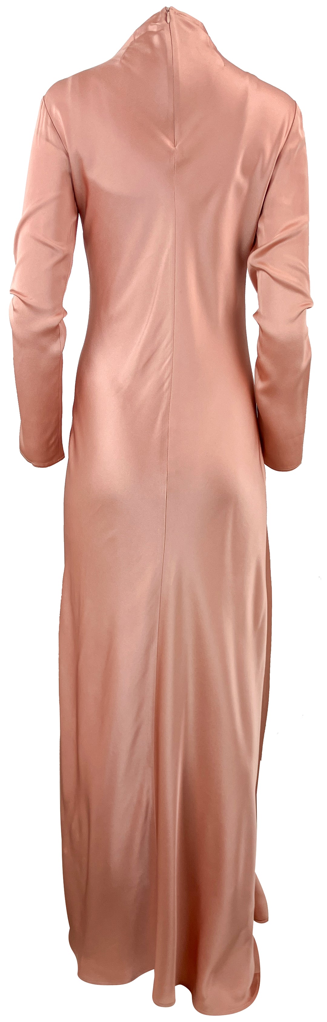 LAPOINTE Satin Cowl Neck Maxi Dress in Pink - Discounts on LAPOINTE at UAL