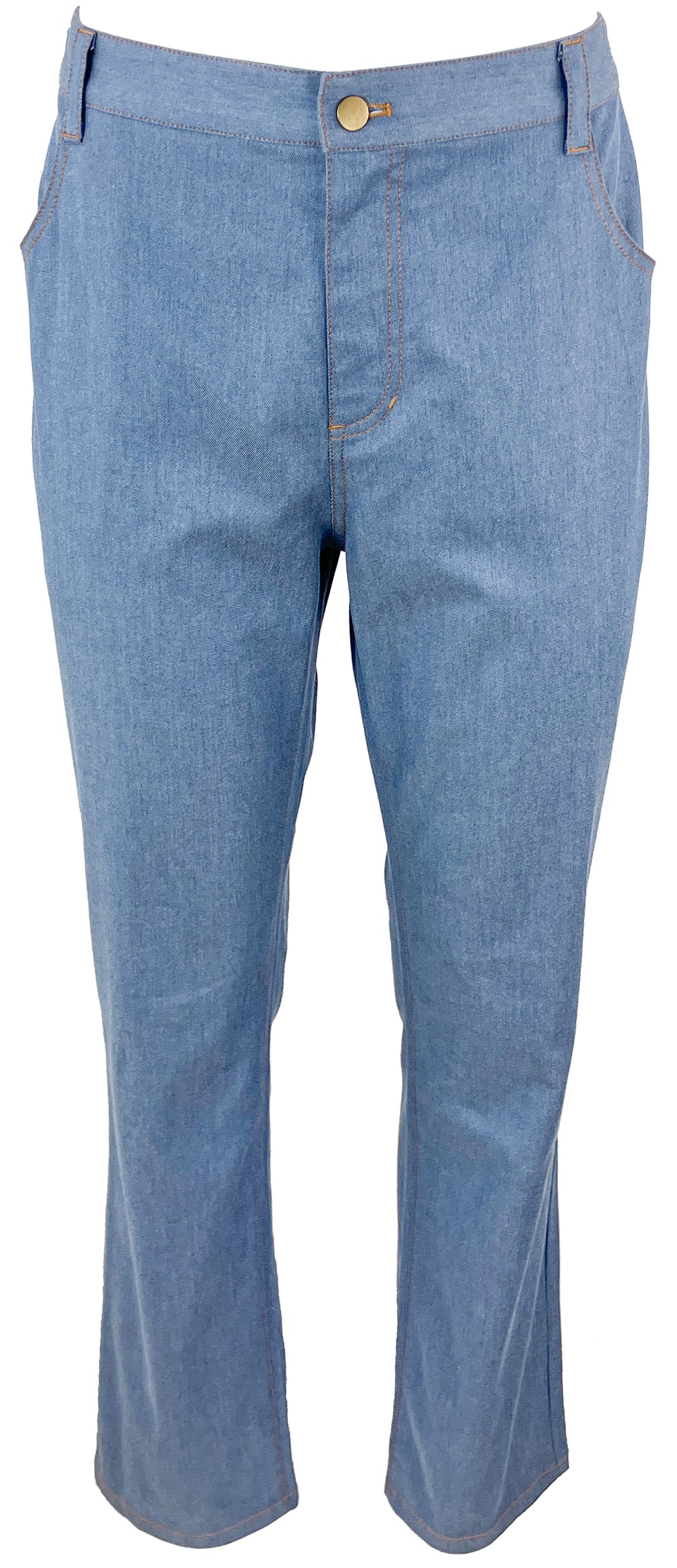 Hilton Hollis Chambray Pants in Blue - Discounts on Hilton Hollis at UAL