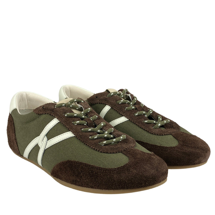 Veronica Beard Riviera Sneakers in Cypress & Espresso - Discounts on Veronica Beard at UAL
