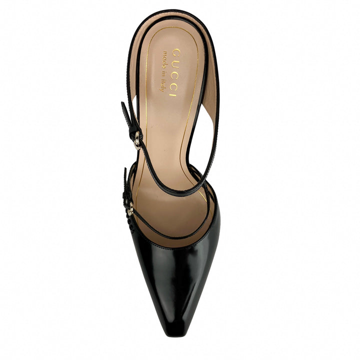 Gucci Acrylic Wedges in Black/Clear - Discounts on Gucci at UAL