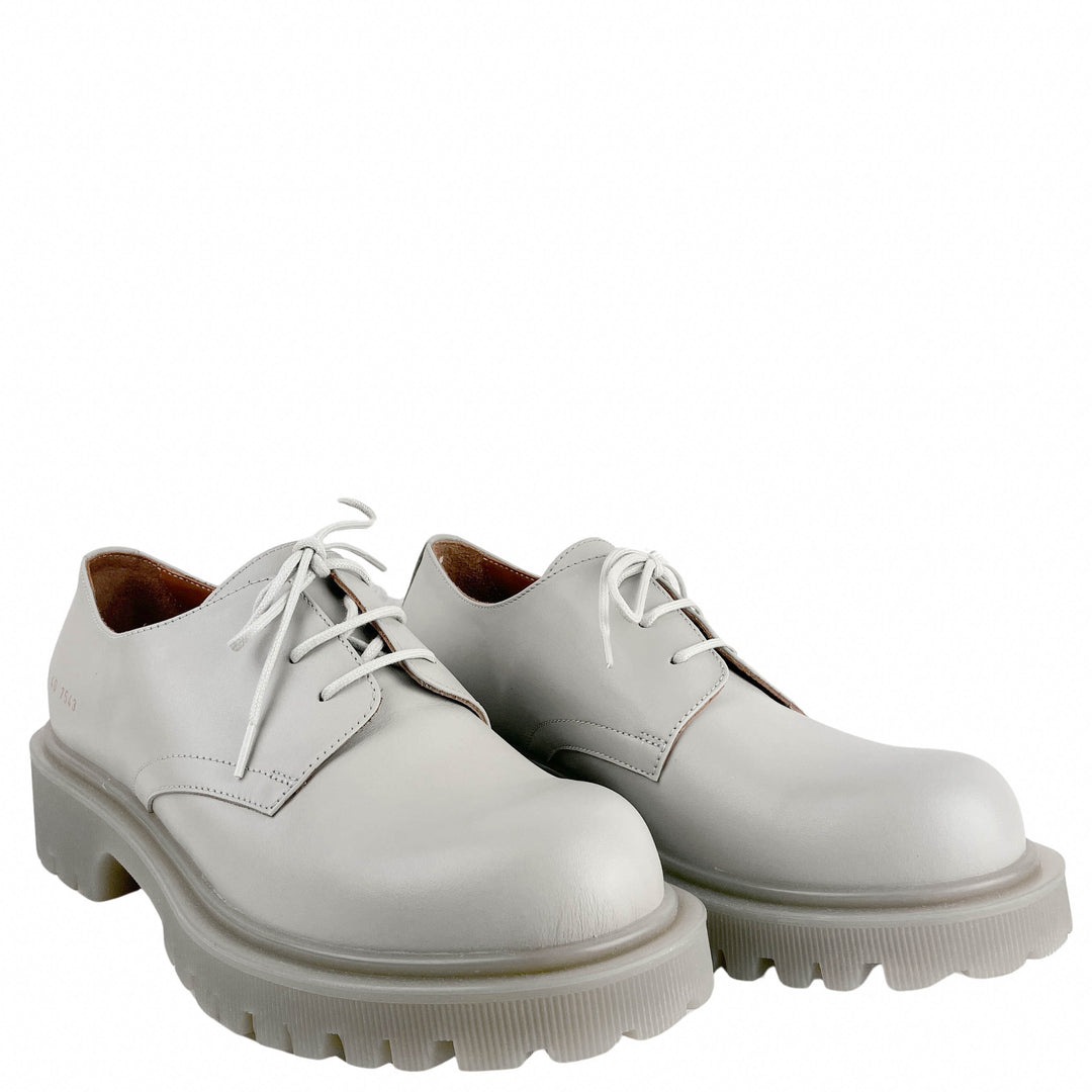 Woman by Common Projects Chunky Derby Shoes in Grey - Discounts on Common Projects at UAL