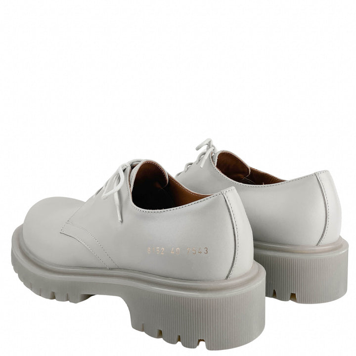 Woman by Common Projects Chunky Derby Shoes in Grey - Discounts on Common Projects at UAL