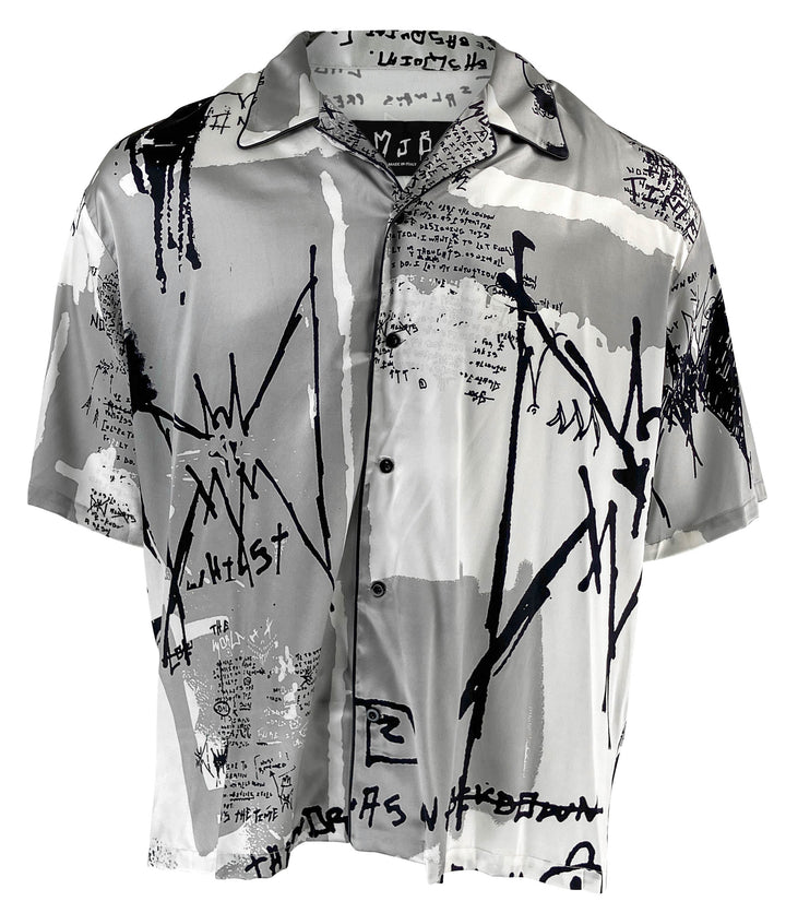 Marc Jacques Burton "MJB" Bowling Shirt in MJB Graffiti - Discounts on Marc Jacques Burton at UAL